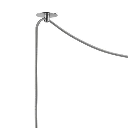 Ljuskrona med upphängningsrem ALMA 1xGU10/35W/230V krom
