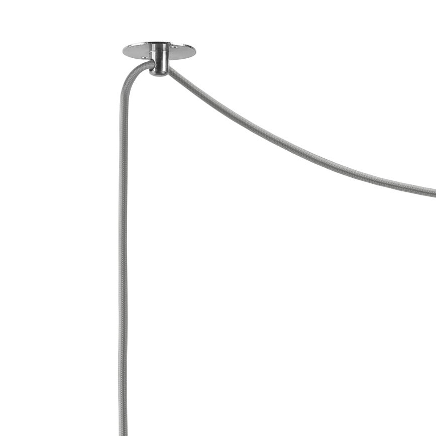 Ljuskrona med upphängningsrem ALMA 1xGU10/35W/230V krom