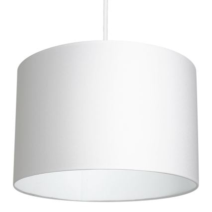 Ljuskrona med upphängningsrem ARDEN 1xE27/60W/230V diameter 25 cm vit