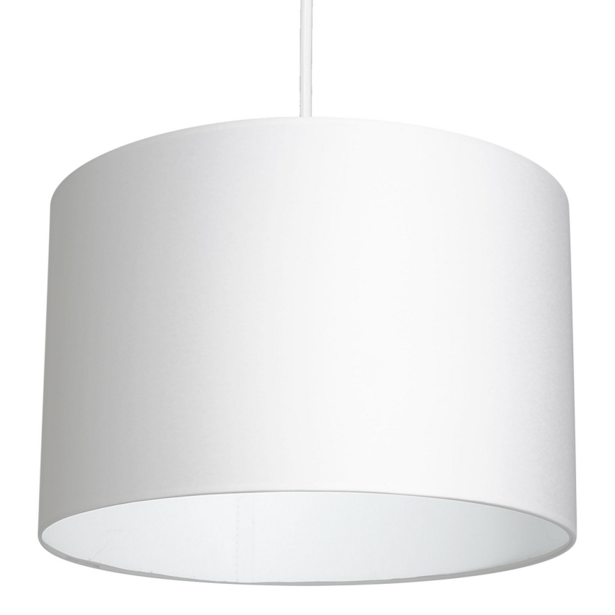 Ljuskrona med upphängningsrem ARDEN 1xE27/60W/230V diameter 25 cm vit