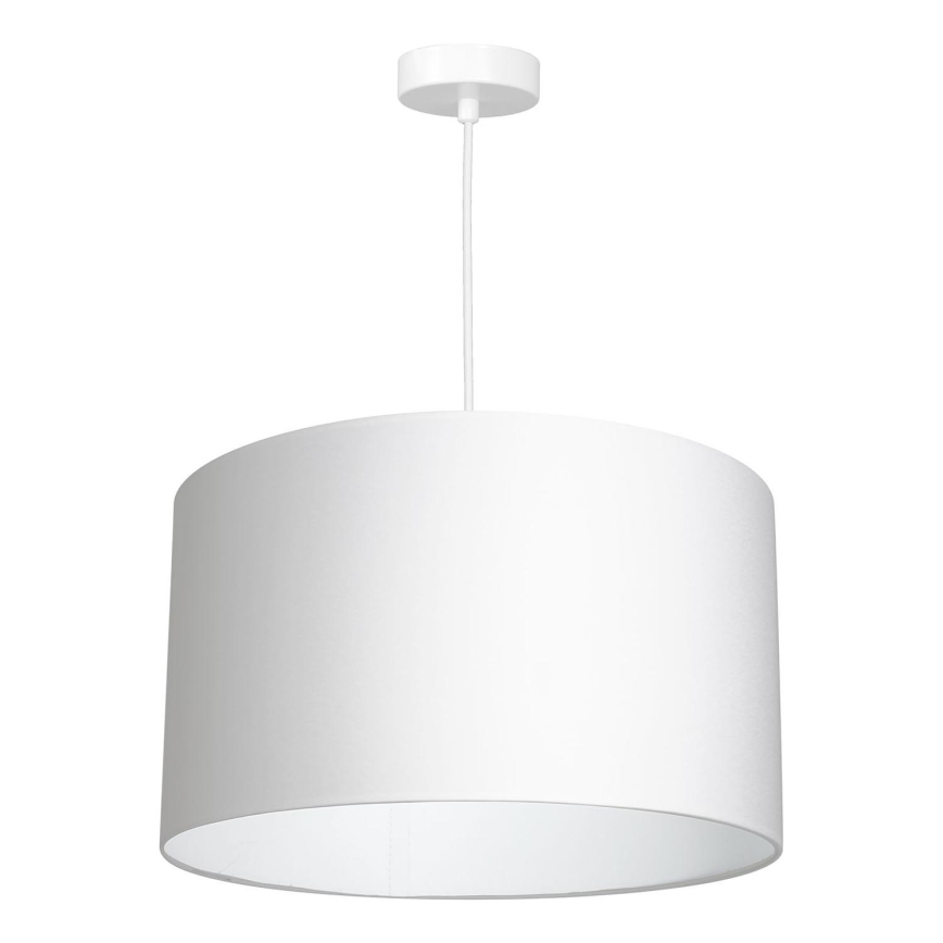 Ljuskrona med upphängningsrem ARDEN 1xE27/60W/230V diameter 40 cm vit