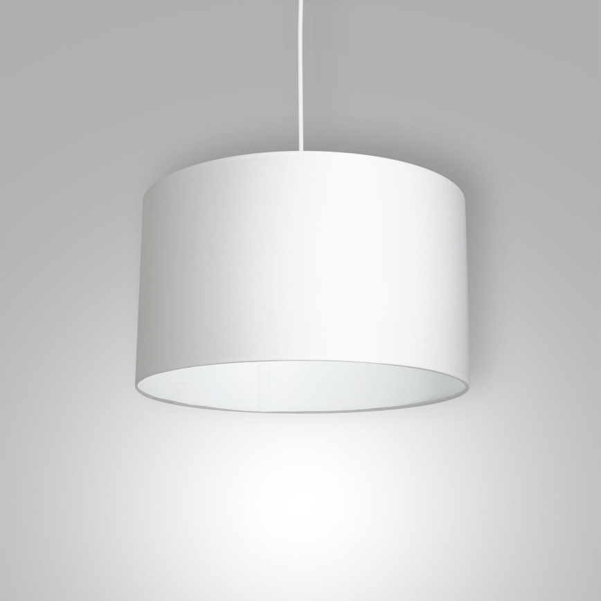 Ljuskrona med upphängningsrem ARDEN 1xE27/60W/230V diameter 40 cm vit
