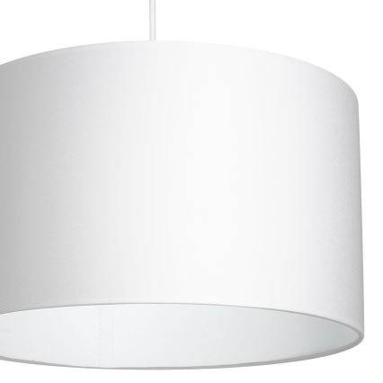 Ljuskrona med upphängningsrem ARDEN 1xE27/60W/230V diameter 40 cm vit