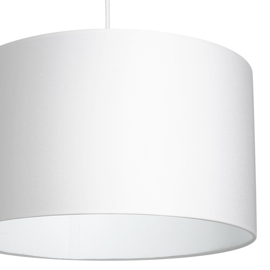Ljuskrona med upphängningsrem ARDEN 1xE27/60W/230V diameter 40 cm vit