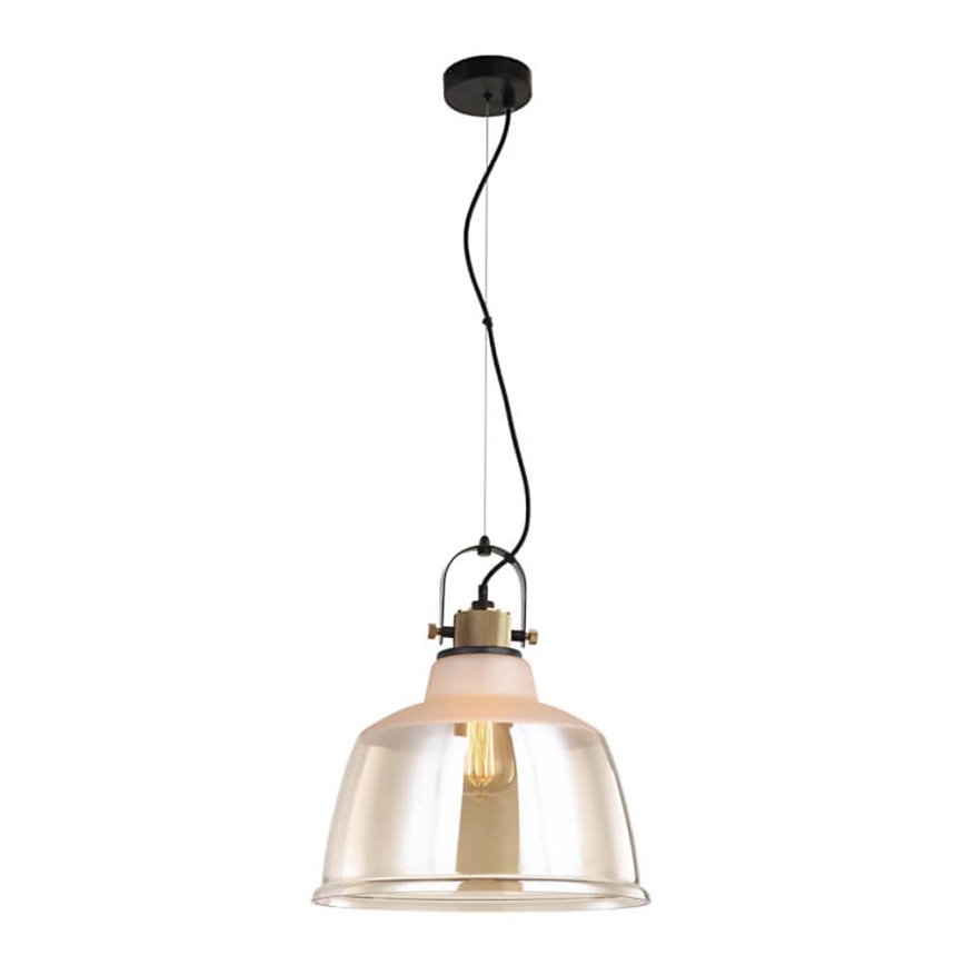 Ljuskrona med upphängningsrem ASGARD 1xE27/11W/230V beige