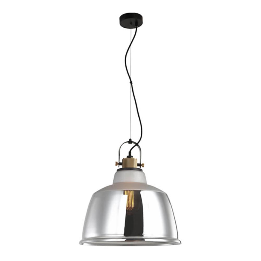 Ljuskrona med upphängningsrem ASGARD 1xE27/11W/230V silver