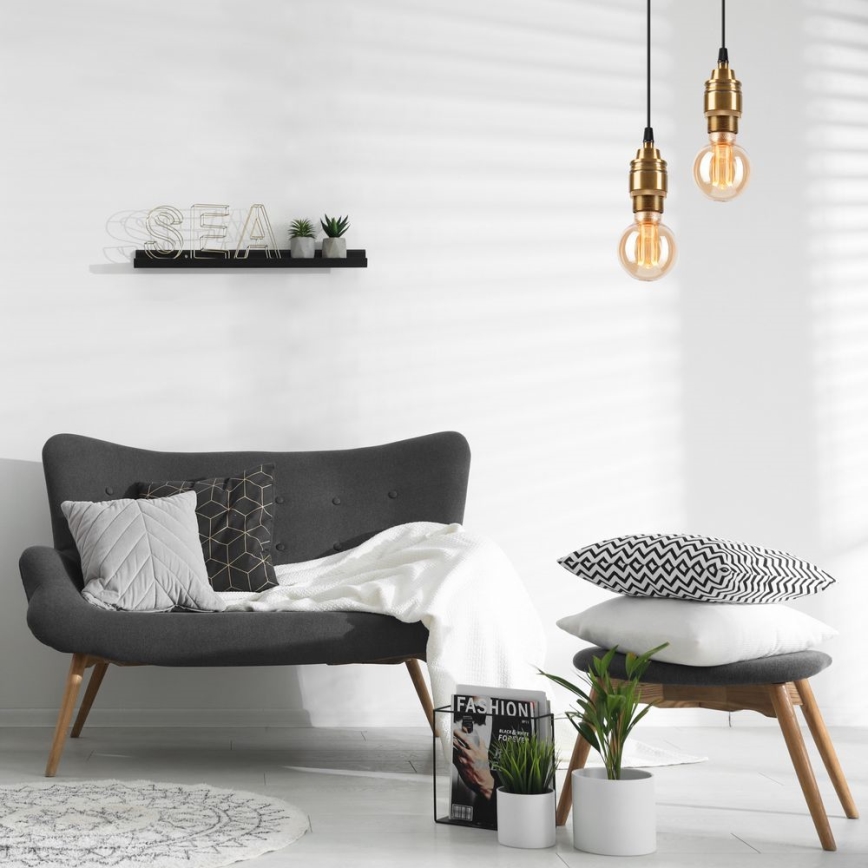 Ljuskrona med upphängningsrem ASTRA 1xE27/60W/230V