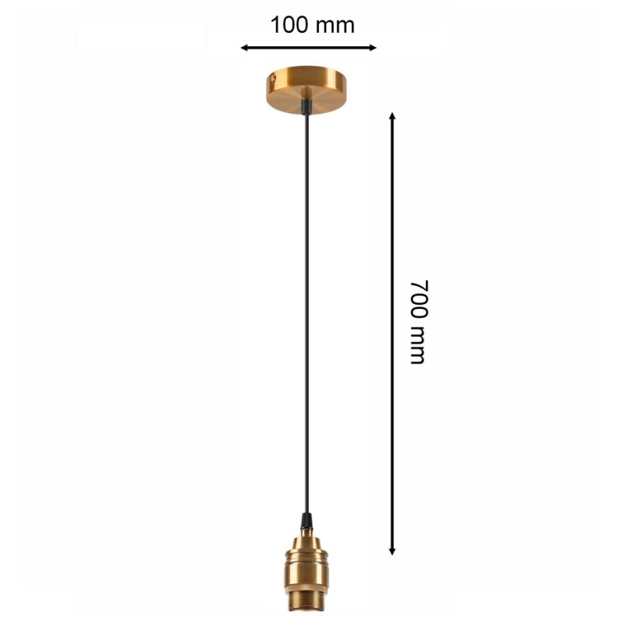 Ljuskrona med upphängningsrem ASTRA 1xE27/60W/230V