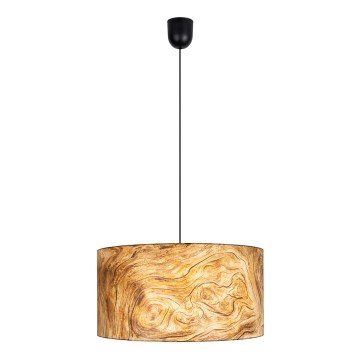 Ljuskrona med upphängningsrem  AXEL 1xE27/60W/230V beige /brun  diameter  35 cm