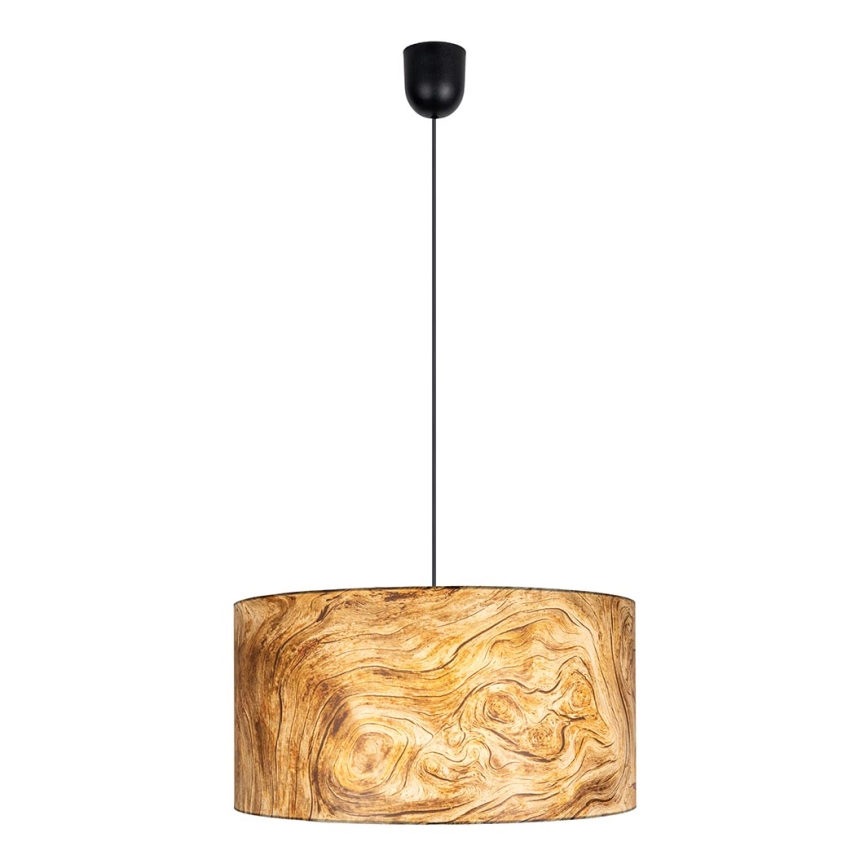 Ljuskrona med upphängningsrem  AXEL 1xE27/60W/230V beige /brun  diameter  35 cm
