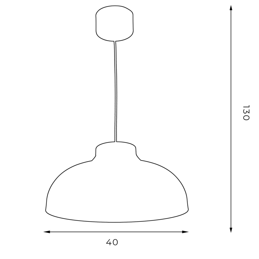 Ljuskrona med upphängningsrem BASCA 1xE27/60W/230V svart/gyllene