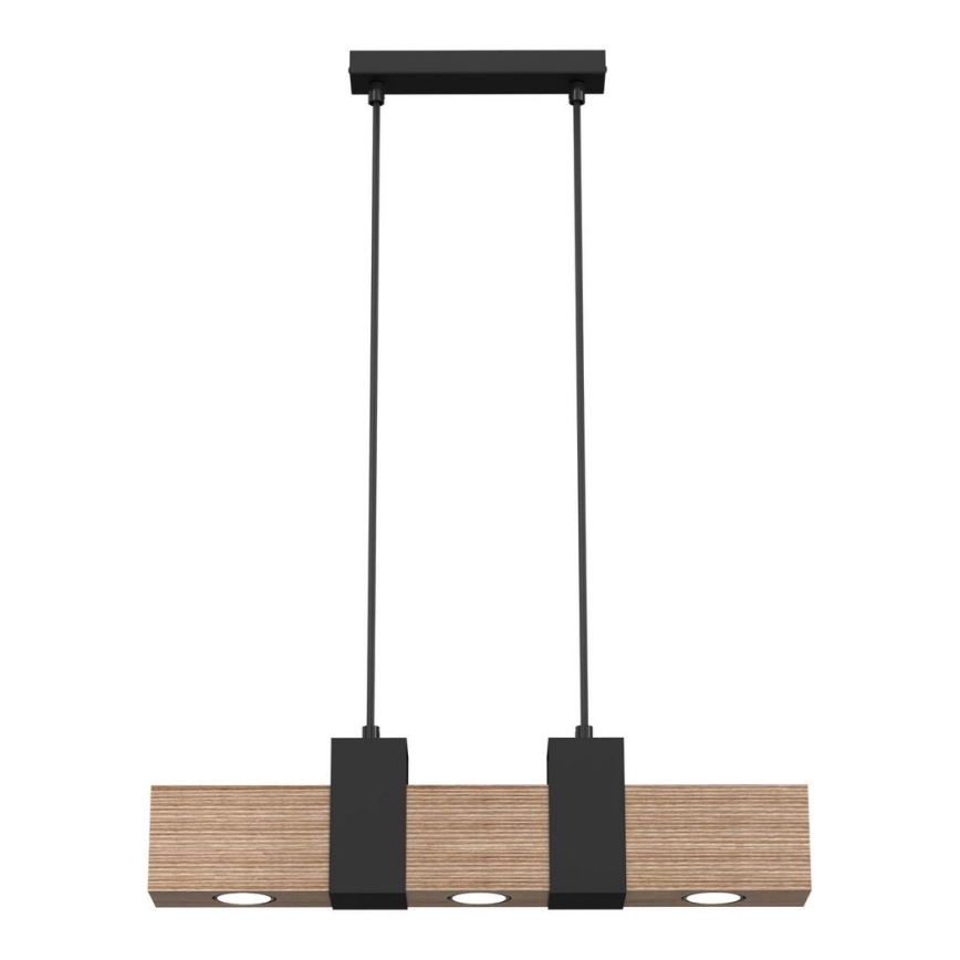 Ljuskrona med upphängningsrem BELEN 3xGU10/8W/230V