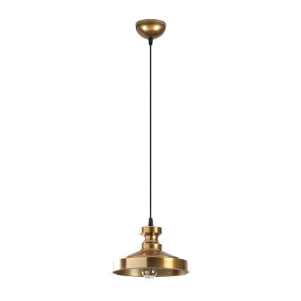 Ljusskrona med upphängningsrem  BERCESTE 1xE27/40W/230V gyllene 