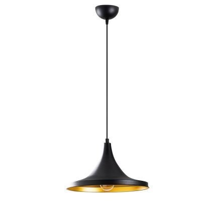 Ljusskrona med upphängningsrem  BERCESTE 1xE27/40W/230V svart 