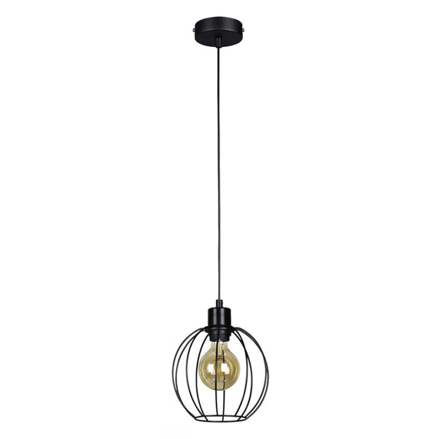 Ljuskrona med upphängningsrem BERIS 1xE27/60W/230V - FSC-certifierad