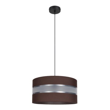 Ljuskrona med upphängningsrem CORAL 1xE27/60W/230V d. 40 cm brun