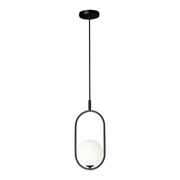 Ljuskrona med upphängningsrem CORDEL 1xG9/28W/230V svart