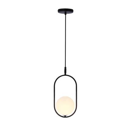 Ljuskrona med upphängningsrem CORDEL 1xG9/28W/230V svart