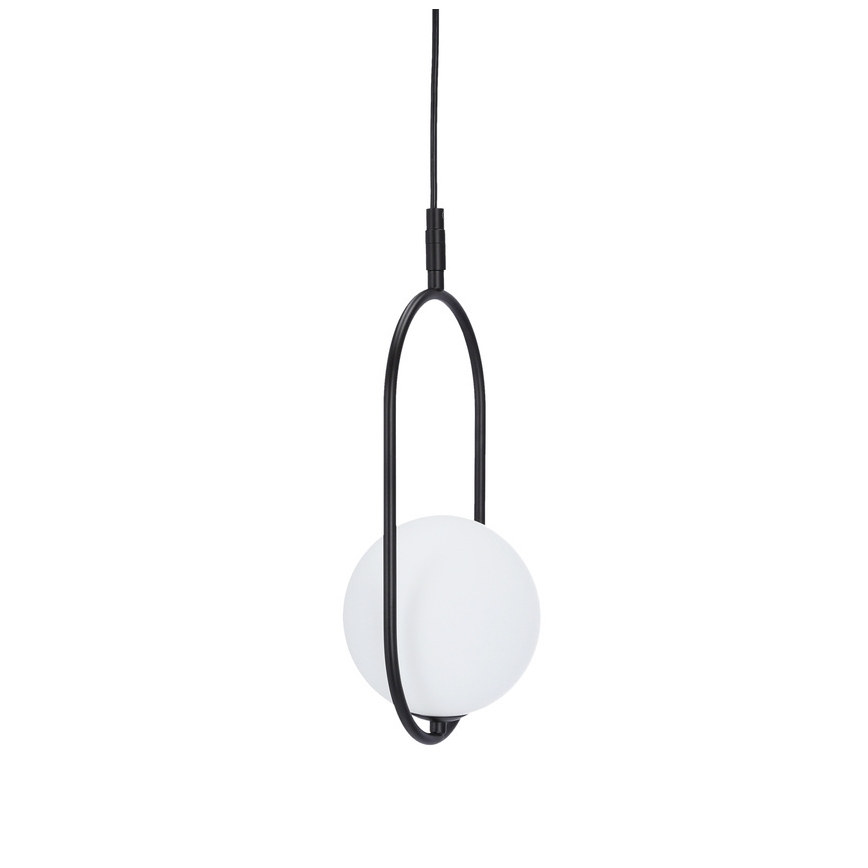 Ljuskrona med upphängningsrem CORDEL 1xG9/28W/230V svart