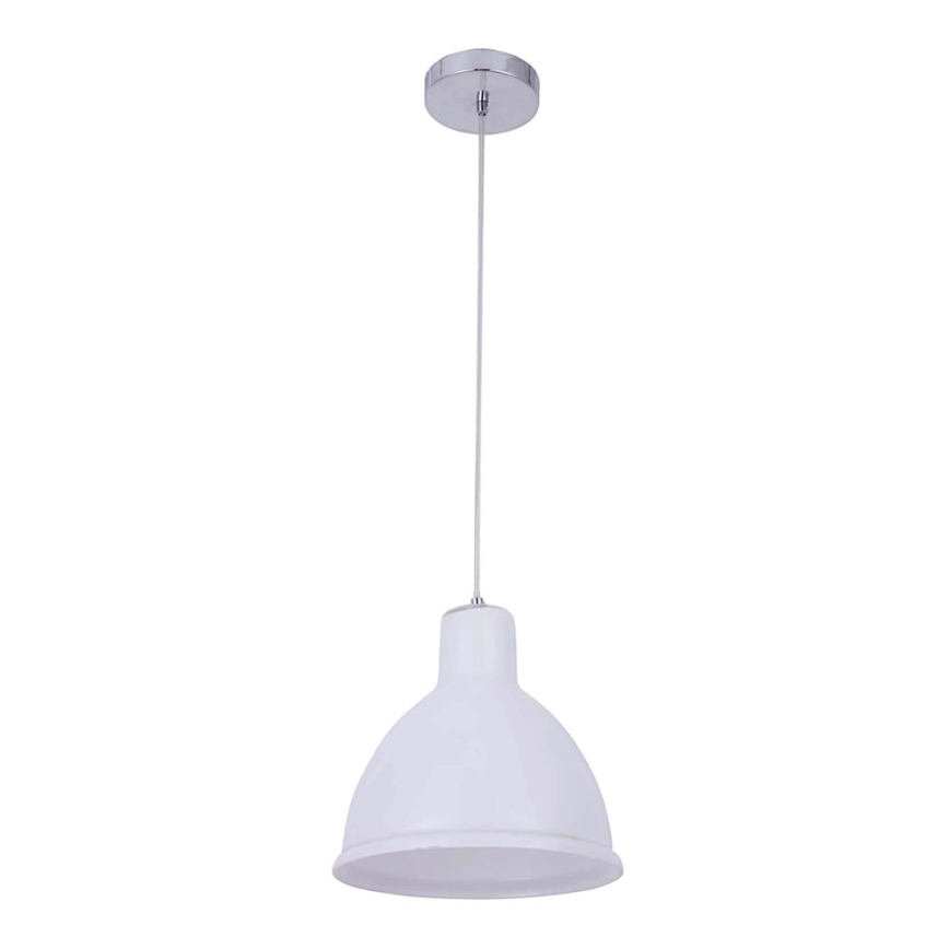 Ljuskrona med upphängningsrem CREATE 1xE27/11W/230V vit