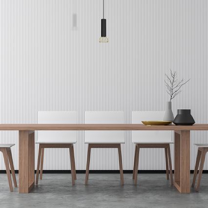 Ljusskrona med upphängningsrem  DANTE 1xGU10/25W/230V svart /gyllene