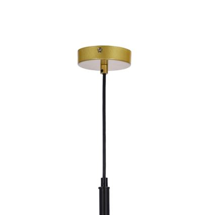 Ljuskrona med upphängningsrem DUO 3xE14/40W/230V gyllene/svart