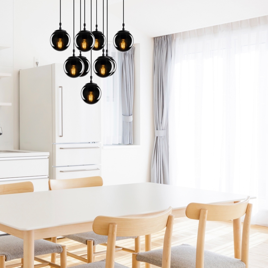 Ljusskrona med upphängningsrem  EFE 9xE27/40W/230V
