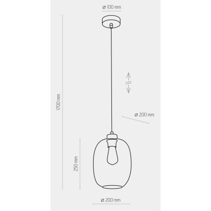 Ljusskrona med upphängningsrem  ELIO 1xE27/60W/230V rosa 
