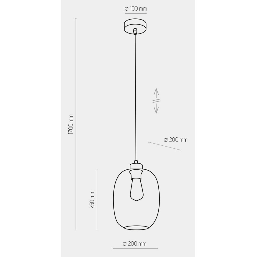 Ljusskrona med upphängningsrem  ELIO 1xE27/60W/230V rosa 
