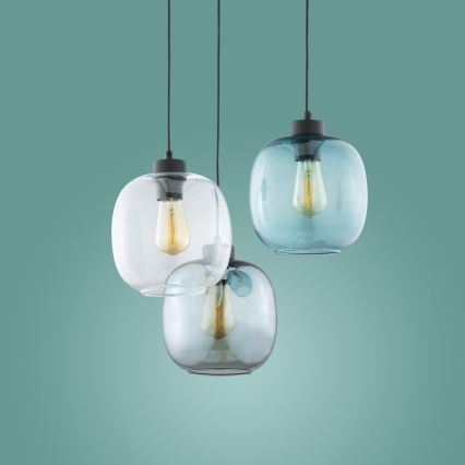 Ljusskrona med upphängningsrem  ELIO 3xE27/15W/230V