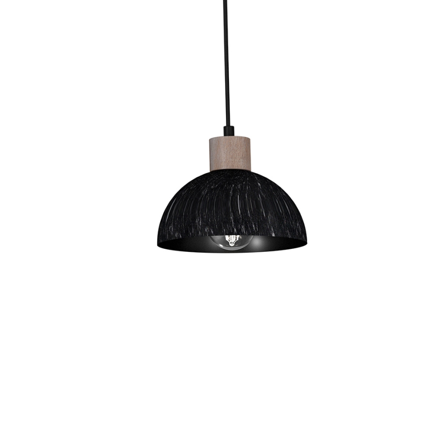 Ljusskrona med upphängningsrem  ERIK 2xE27/60W/230V brun /svart 