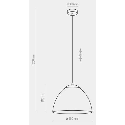 Ljusskrona med upphängningsrem  FARO 1xE27/60W/230V svart 