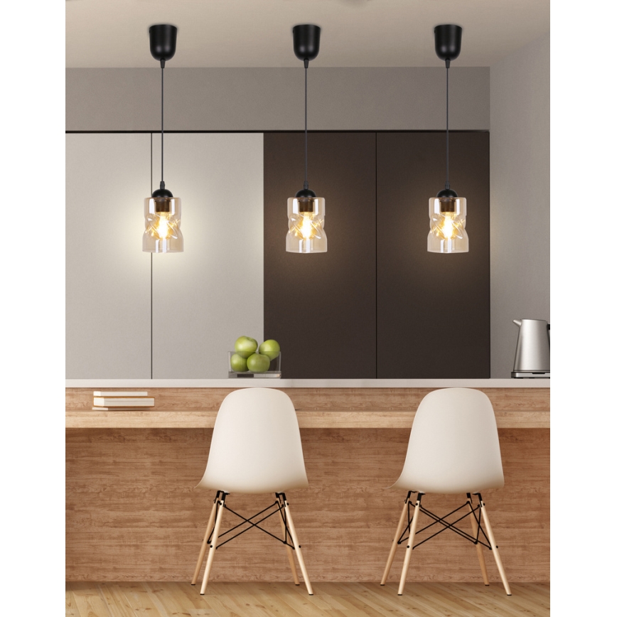 Ljusskrona med upphängningsrem  FELIS 1xE27/60W/230V
