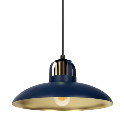 Ljusskrona med upphängningsrem  FELIX 1xE27/60W/230V blå