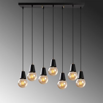 Ljusskrona med upphängningsrem  FES 7xE27/40W/230V