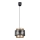 Ljuskrona med upphängningsrem GABI 1xE27/60W/230V gyllene/svart diameter 20 cm