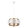 Ljuskrona med upphängningsrem GABI 1xE27/60W/230V gyllene/vit diameter 40 cm
