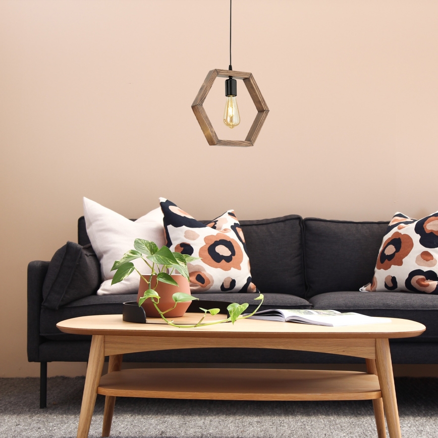 Ljusskrona med upphängningsrem  GEOMETRIK 1xE27/60W/230V