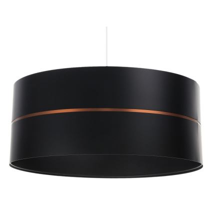 Ljusskrona med upphängningsrem  GLAM HOME 1xE27/60W/230V diameter  40 cm svart 