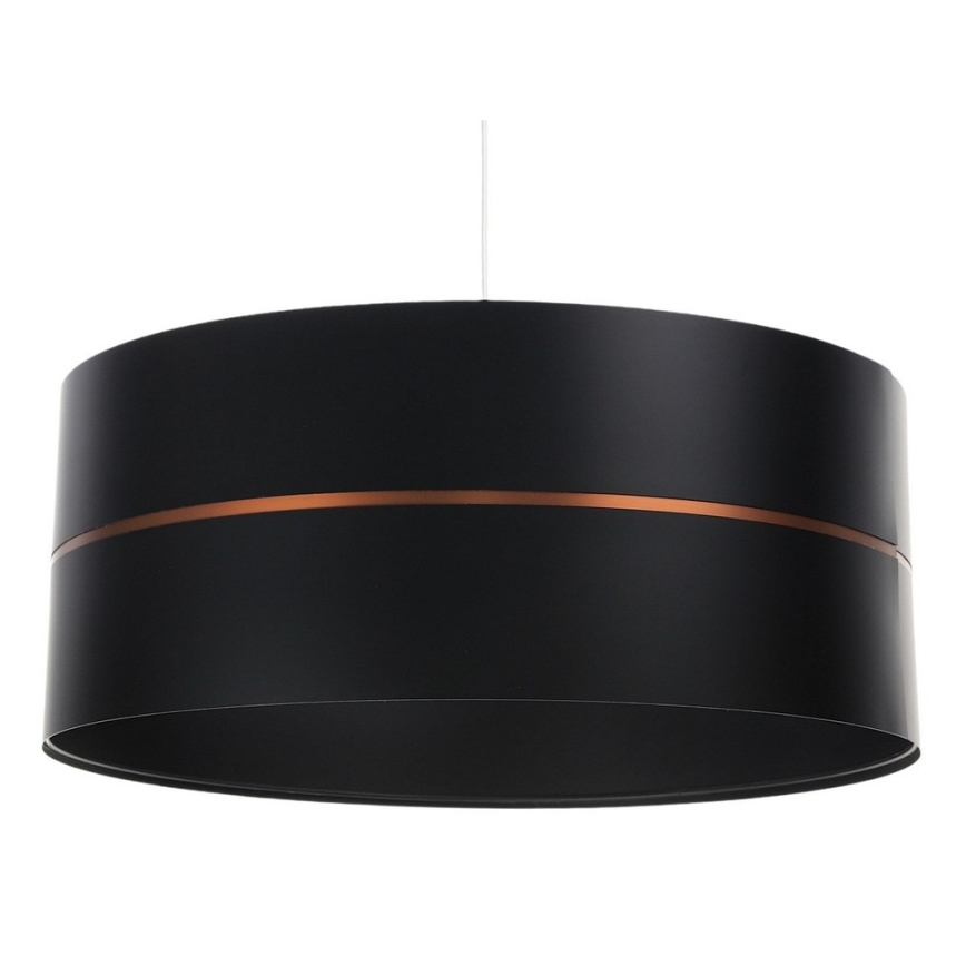 Ljusskrona med upphängningsrem  GLAM HOME 1xE27/60W/230V diameter  40 cm svart 