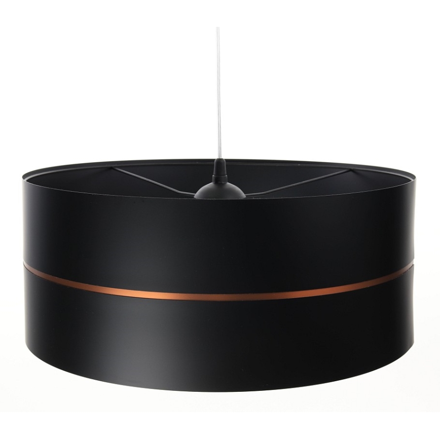 Ljusskrona med upphängningsrem  GLAM HOME 1xE27/60W/230V diameter  40 cm svart 