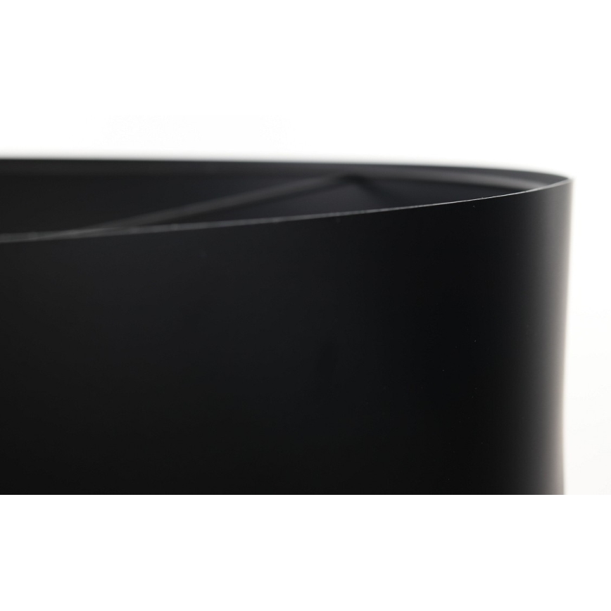 Ljusskrona med upphängningsrem  GLAM HOME 1xE27/60W/230V diameter  40 cm svart 