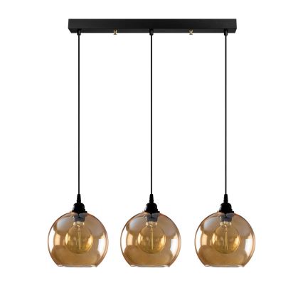 Ljusskrona med upphängningsrem  GOLD 3xE27/40W/230V