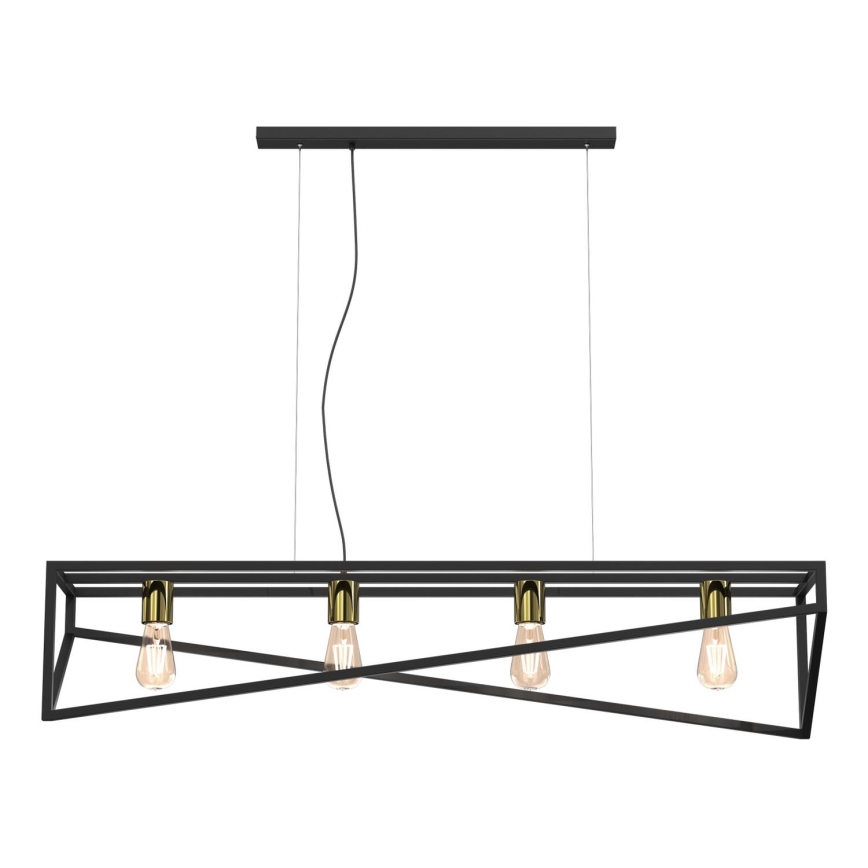 Ljuskrona med upphängningsrem GOTE 4xE27/60W/230V