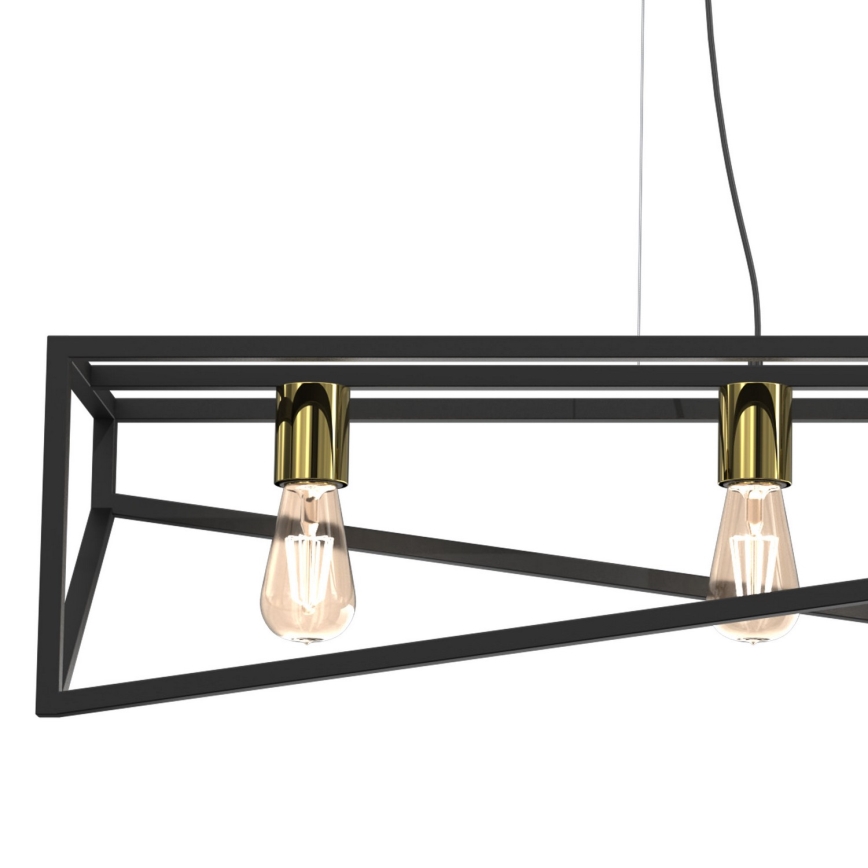Ljuskrona med upphängningsrem GOTE 4xE27/60W/230V