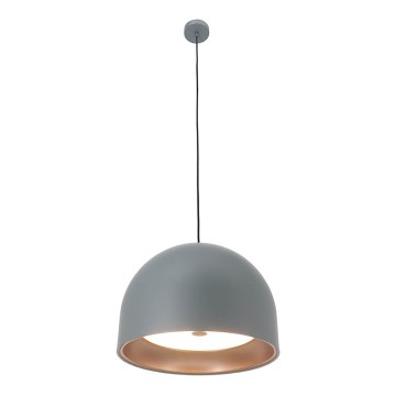Ljuskrona med upphängningsrem GRAVITY 3xE27/7W/230V grå