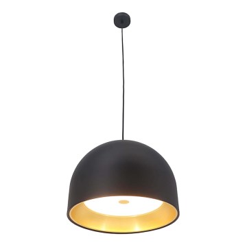 Ljuskrona med upphängningsrem GRAVITY 3xE27/7W/230V svart