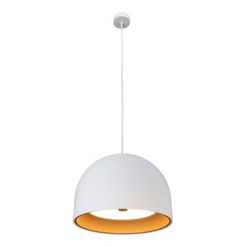 Ljuskrona med upphängningsrem GRAVITY 3xE27/7W/230V vit