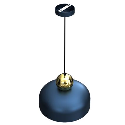 Ljusskrona med upphängningsrem  HARALD 1xE27/60W/230V blå 