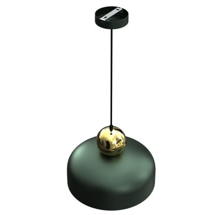 Ljusskrona med upphängningsrem  HARALD 1xE27/60W/230V grön